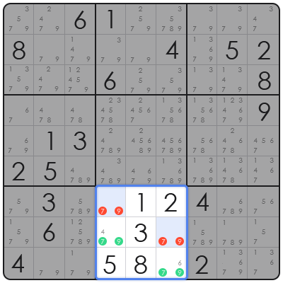 technique to solve sudoku